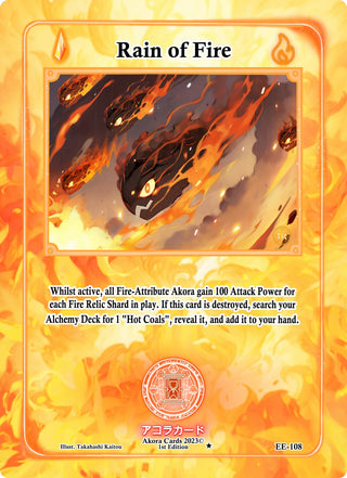 Rain of Fire (108) (EE1E) - Akora TCG Single