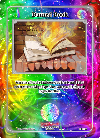 Burned Book (157) (EE1E) - Akora TCG Single