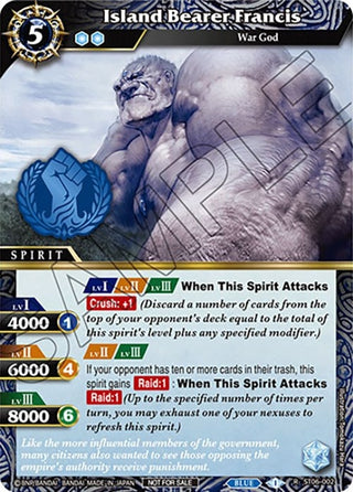 Island Bearer Francis (Event Pack Vol. 3) (6002) [LEP] - Battle Spirits Saga Single