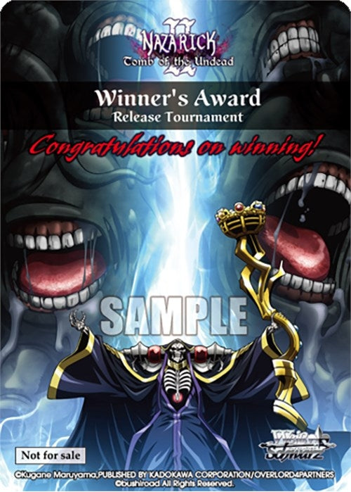 Nazarick: Tomb of the Undead Vol.2 Winner’s Award [PR] - Weiss Schwarz Single