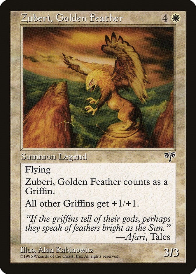 Zuberi Golden Feather [MIR] - MTG Single