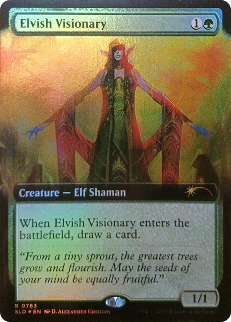 Elvish Visionary (Extended Art) (763) [SLD] - MTG Single