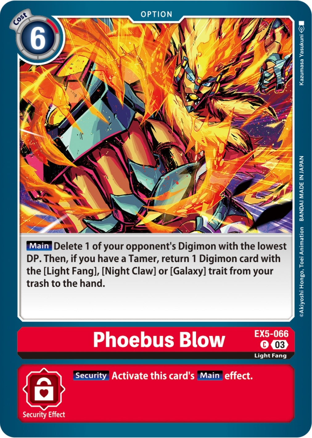 Phoebus Blow (5066) [EX05] - Digimon Card Game Single
