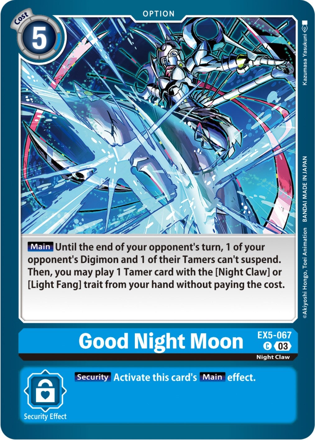 Good Night Moon (5067) [EX05] - Digimon Card Game Single