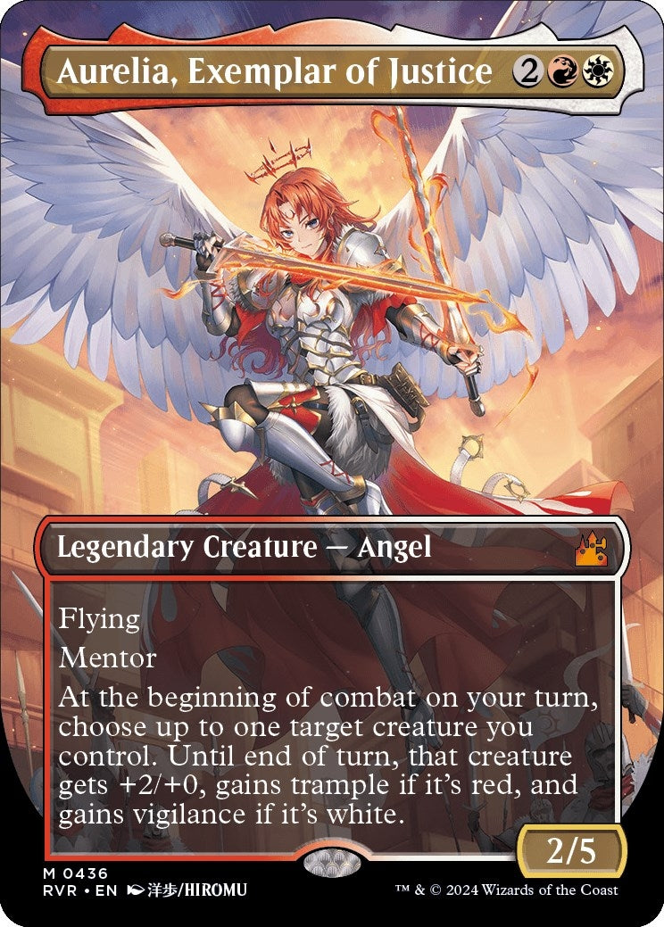 Aurelia Exemplar of Justice (Anime Borderless) (436) [RVR] - MTG Single