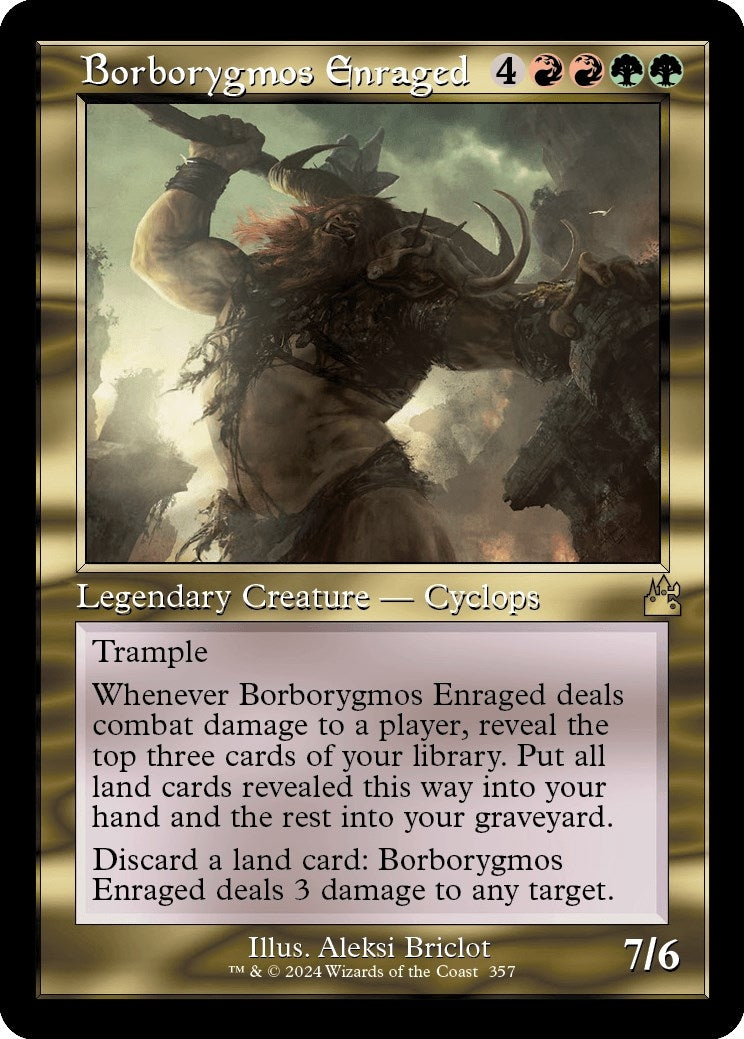 Borborygmos Enraged (Retro Frame) (357) [RVR] - MTG Single