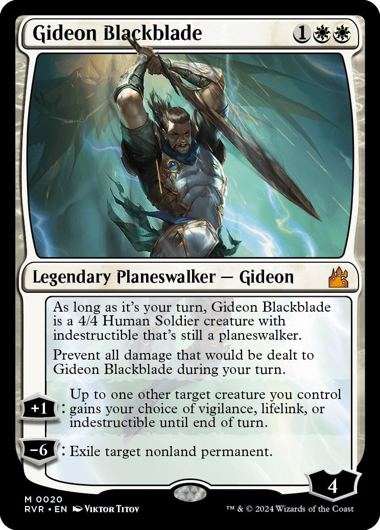 Gideon Blackblade (20) [RVR] - MTG Single