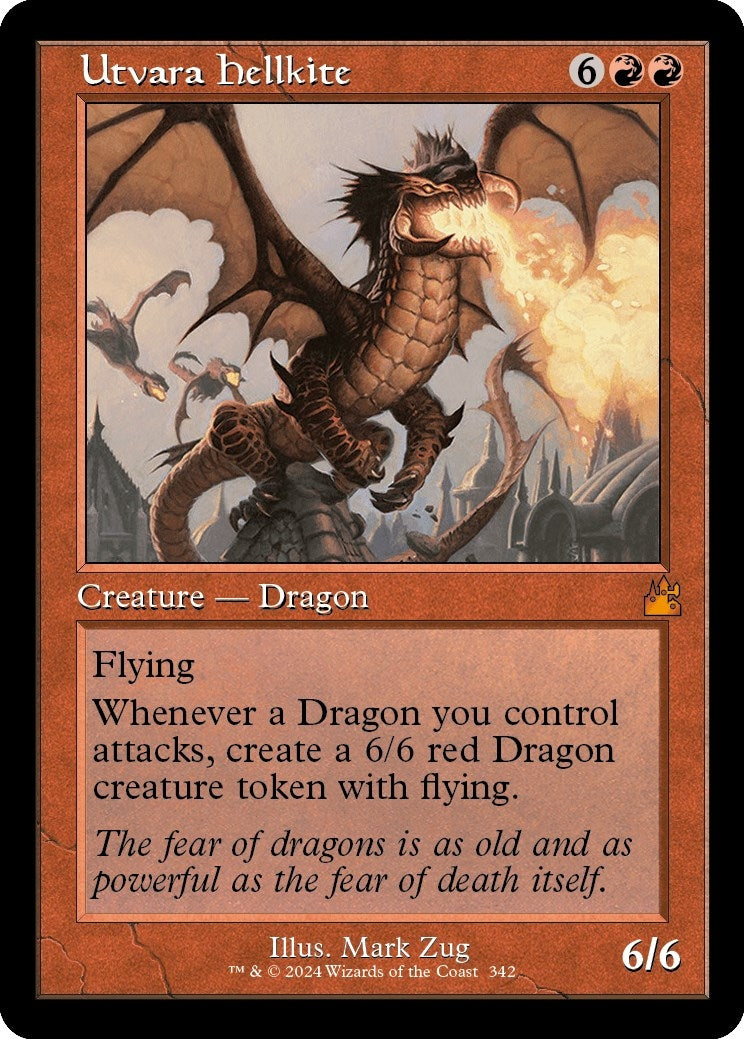 Utvara Hellkite (Retro Frame) (342) [RVR] - MTG Single