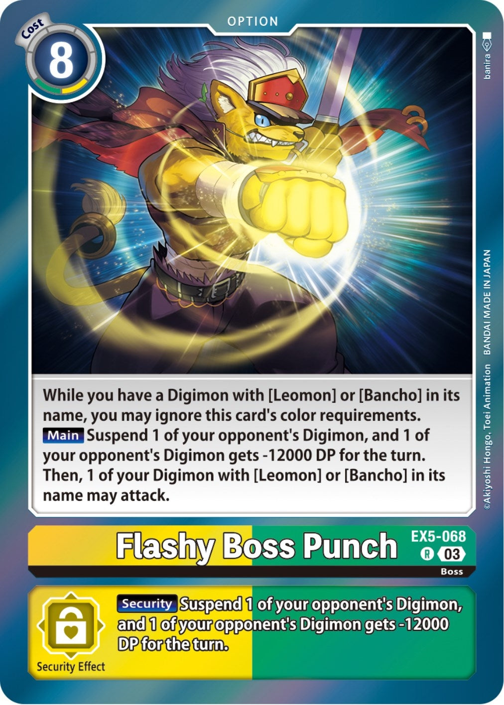 Flashy Boss Punch (5068) [EX05] - Digimon Card Game Single