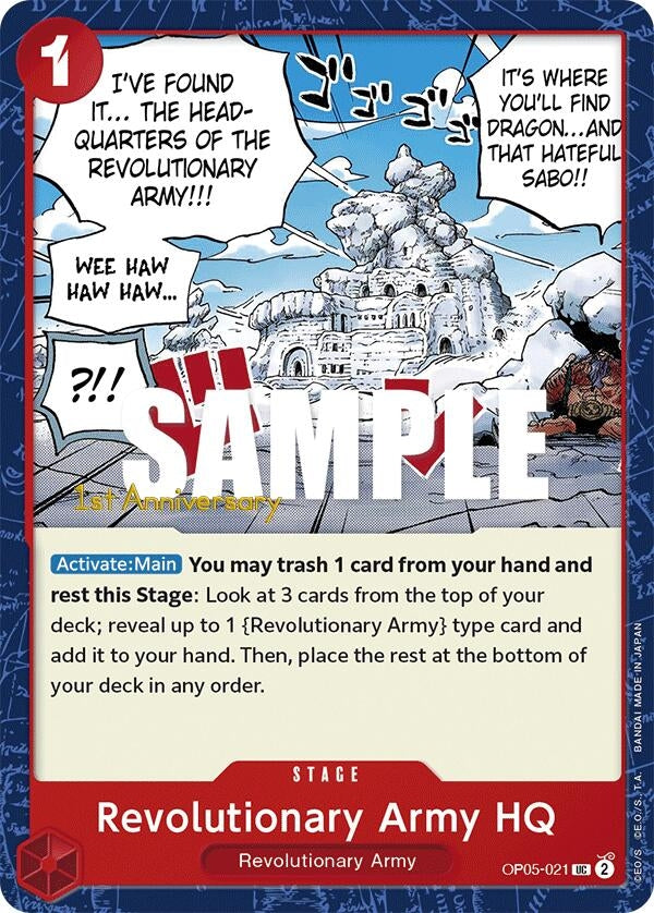 Revolutionary Army HQ (5021) (OP05 ANN) - One Piece Card Game Single