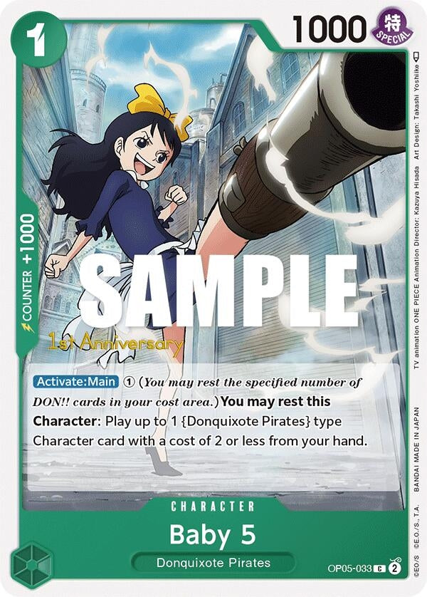 Baby 5 (033) (5033) (OP05 ANN) - One Piece Card Game Single