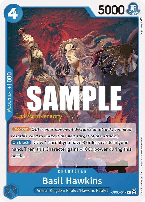 Basil Hawkins (5047) (OP05 ANN) - One Piece Card Game Single