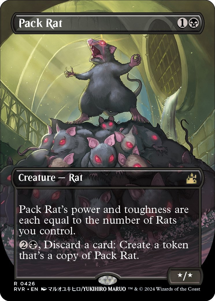 Pack Rat (Anime Borderless) (426) [RVR] - MTG Single