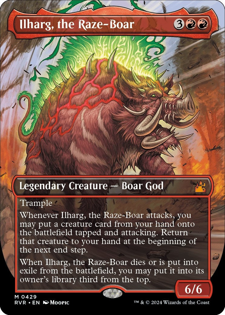 Ilharg the Raze-Boar (Anime Borderless) (429) [RVR] - MTG Single