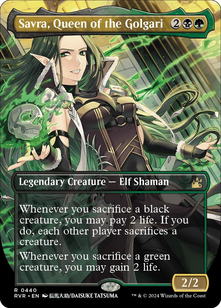 Savra Queen of the Golgari (Anime Borderless) (440) [RVR] - MTG Single