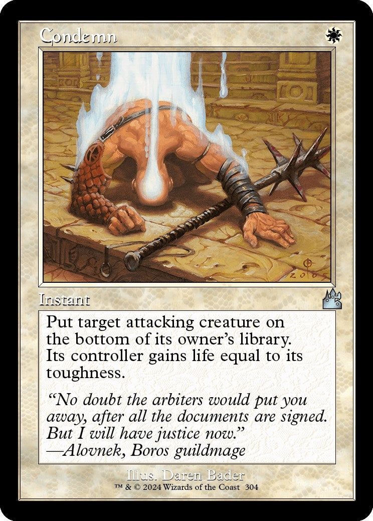 Condemn (Retro Frame) (304) [RVR] - MTG Single
