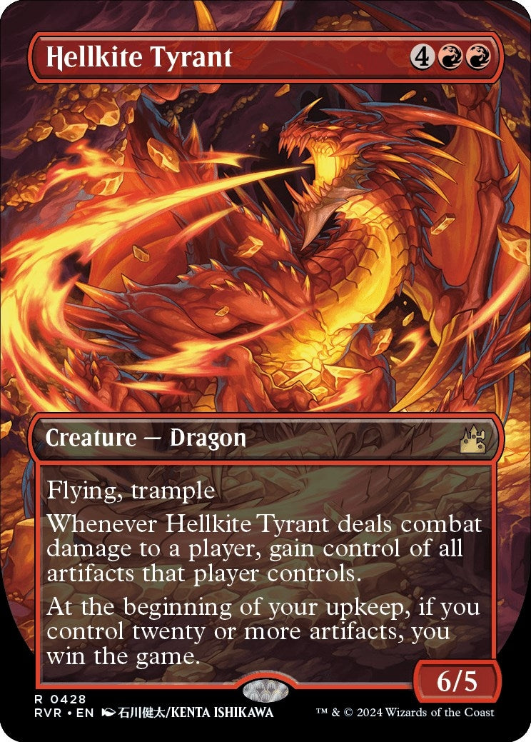 Hellkite Tyrant (Anime Borderless) (428) [RVR] - MTG Single