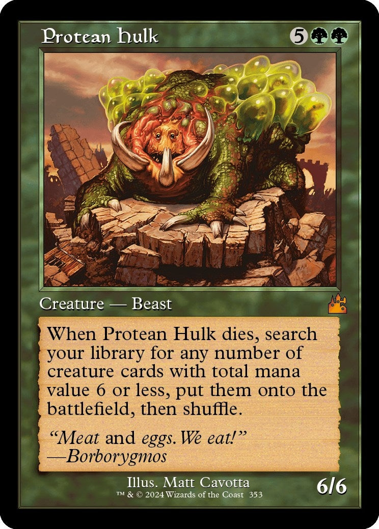 Protean Hulk (Retro Frame) (353) [RVR] - MTG Single