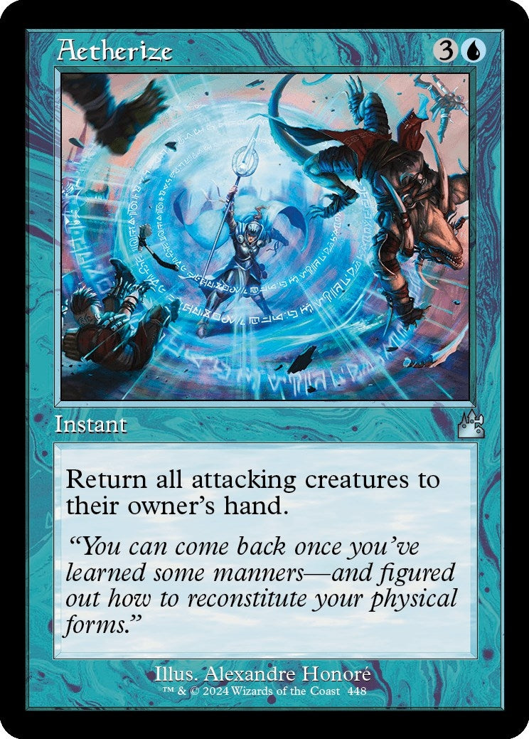 Aetherize (Retro Frame) (448) [RVR] - MTG Single