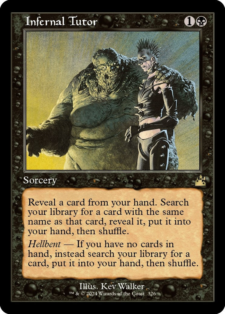 Infernal Tutor (Retro Frame) (326) [RVR] - MTG Single