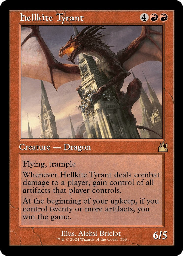 Hellkite Tyrant (Retro Frame) (333) [RVR] - MTG Single
