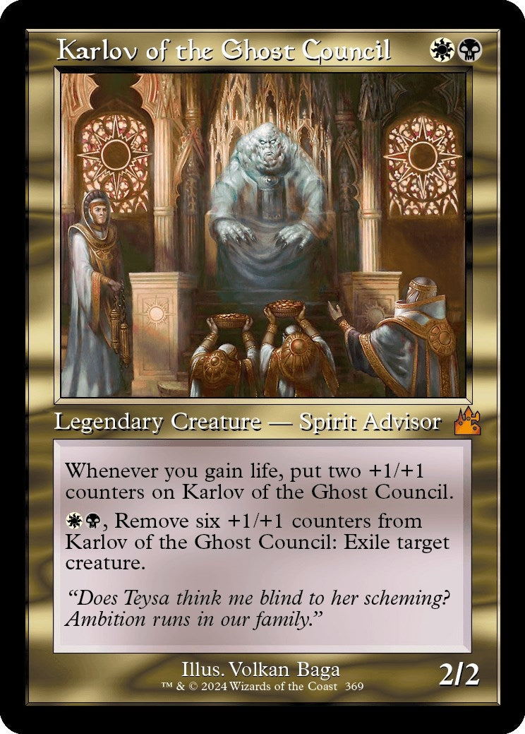 Karlov of the Ghost Council (Retro Frame) (369) [RVR] - MTG Single