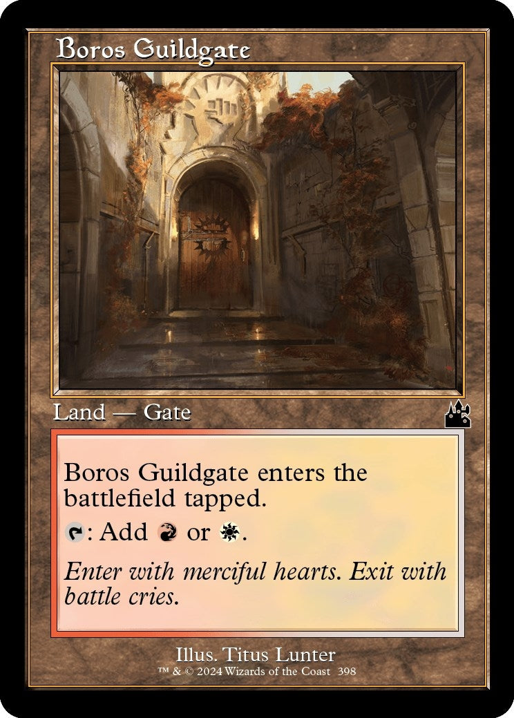 Boros Guildgate (Retro Frame) (398) [RVR] - MTG Single