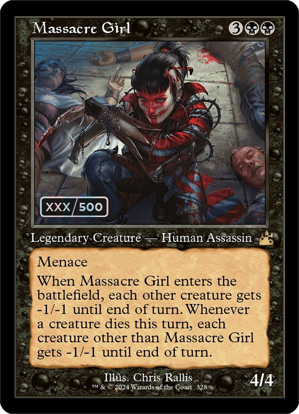 Massacre Girl (Retro Frame) (Serial Numbered) (328) [RVR] - MTG Single