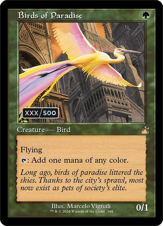 Birds of Paradise (Retro Frame) (Serial Numbered) (344) [RVR] - MTG Single