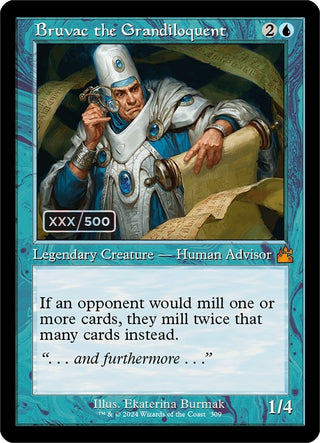 Bruvac the Grandiloquent (Retro Frame) (Serial Numbered) (309) [RVR] - MTG Single