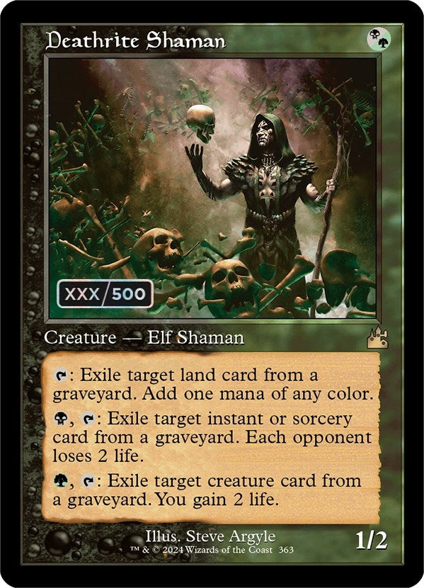 Deathrite Shaman (Retro Frame) (Serial Numbered) (363) [RVR] - MTG Single