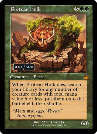 Protean Hulk (Retro Frame) (Serial Numbered) (353) [RVR] - MTG Single