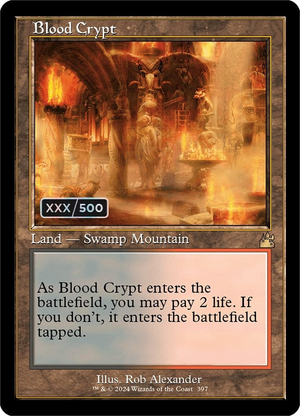 Blood Crypt (Retro Frame) (Serial Numbered) (397) [RVR] - MTG Single