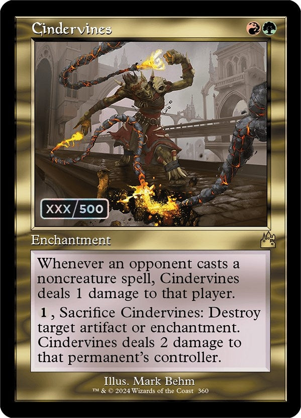 Cindervines (Retro Frame) (Serial Numbered) (360) [RVR] - MTG Single