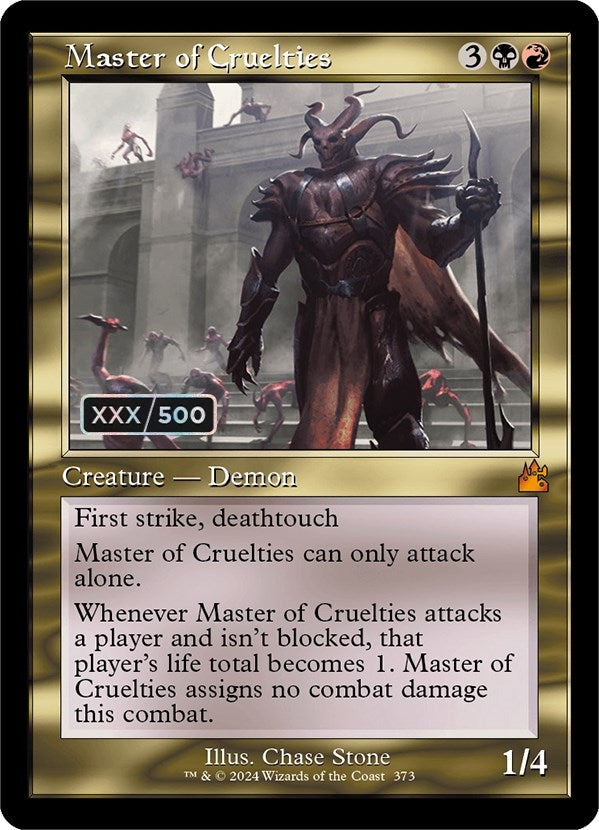 Master of Cruelties (Retro Frame) (Serial Numbered) (373) [RVR] - MTG Single