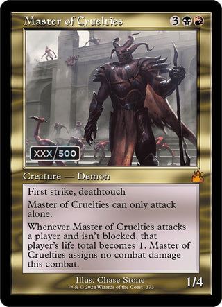Master of Cruelties (Retro Frame) (Serial Numbered) (373) [RVR] - MTG Single