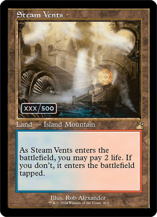 Steam Vents (Retro Frame) (Serial Numbered) (412) [RVR] - MTG Single