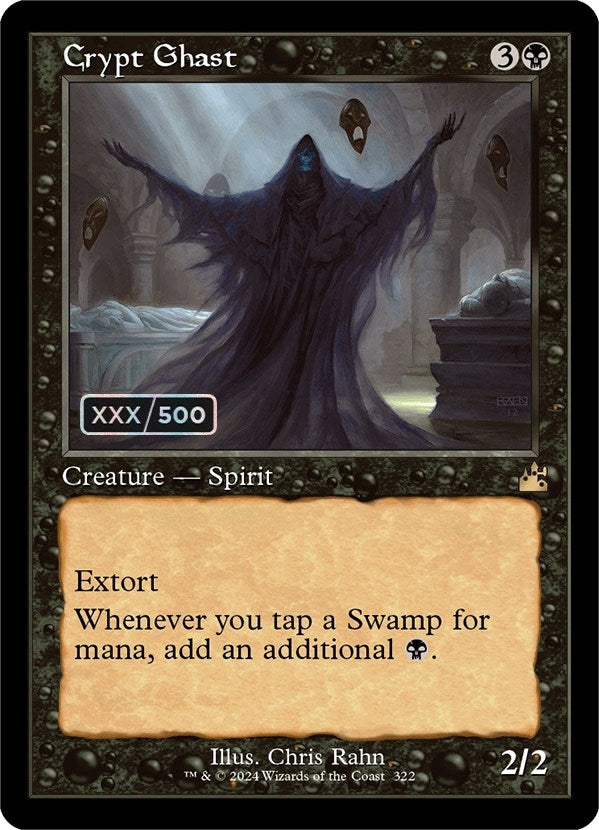 Crypt Ghast (Retro Frame) (Serial Numbered) (322) [RVR] - MTG Single