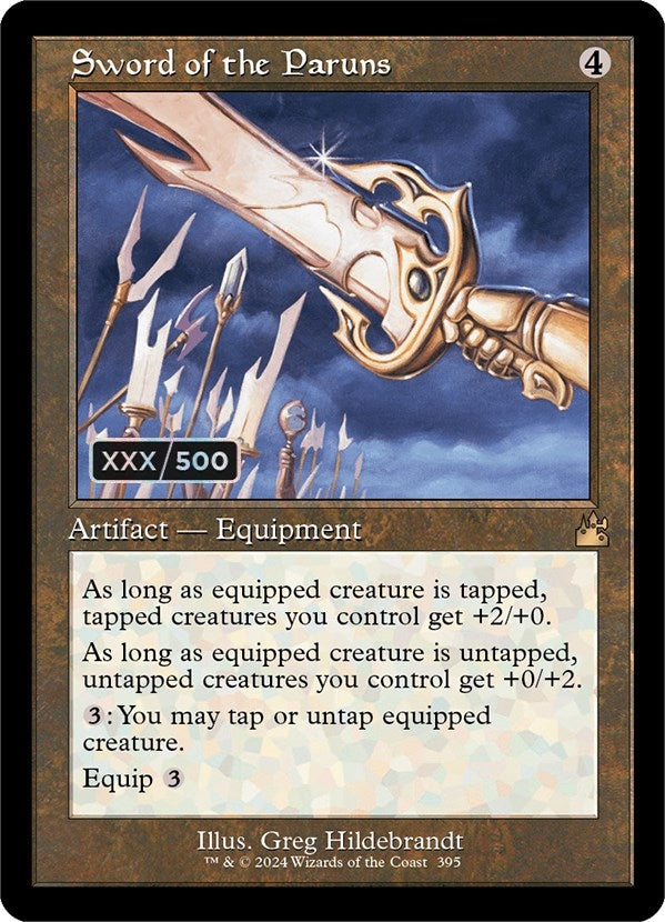 Sword of the Paruns (Retro Frame) (Serial Numbered) (395) [RVR] - MTG Single