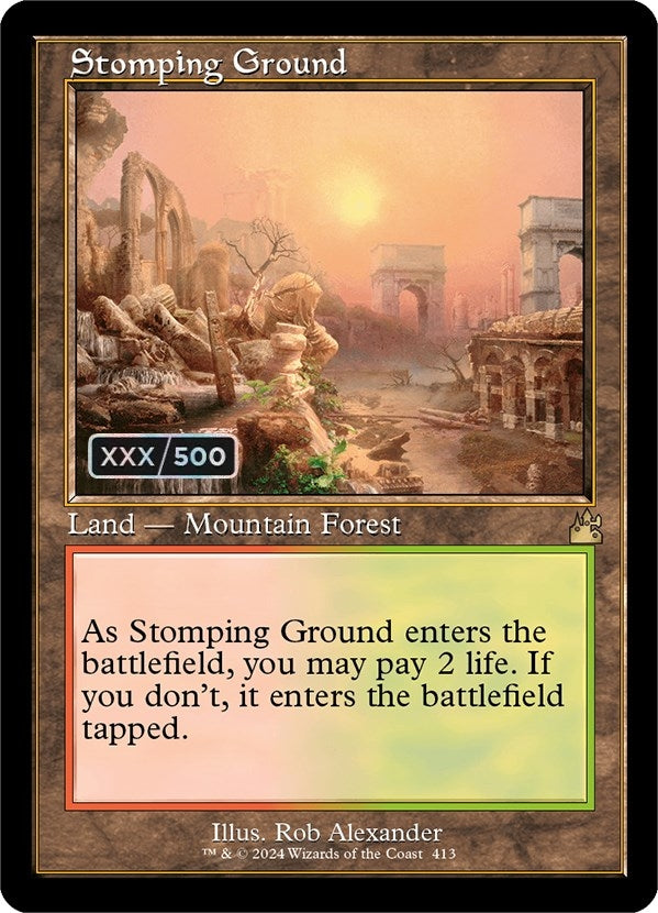 Stomping Ground (Retro Frame) (Serial Numbered) (413) [RVR] - MTG Single
