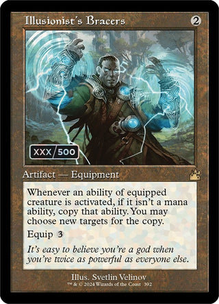 Illusionist’s Bracers (Retro Frame) (Serial Numbered) (392) [RVR] - MTG Single