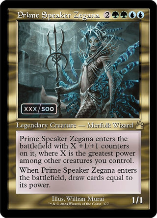 Prime Speaker Zegana (Retro Frame) (Serial Numbered) (377) [RVR] - MTG Single