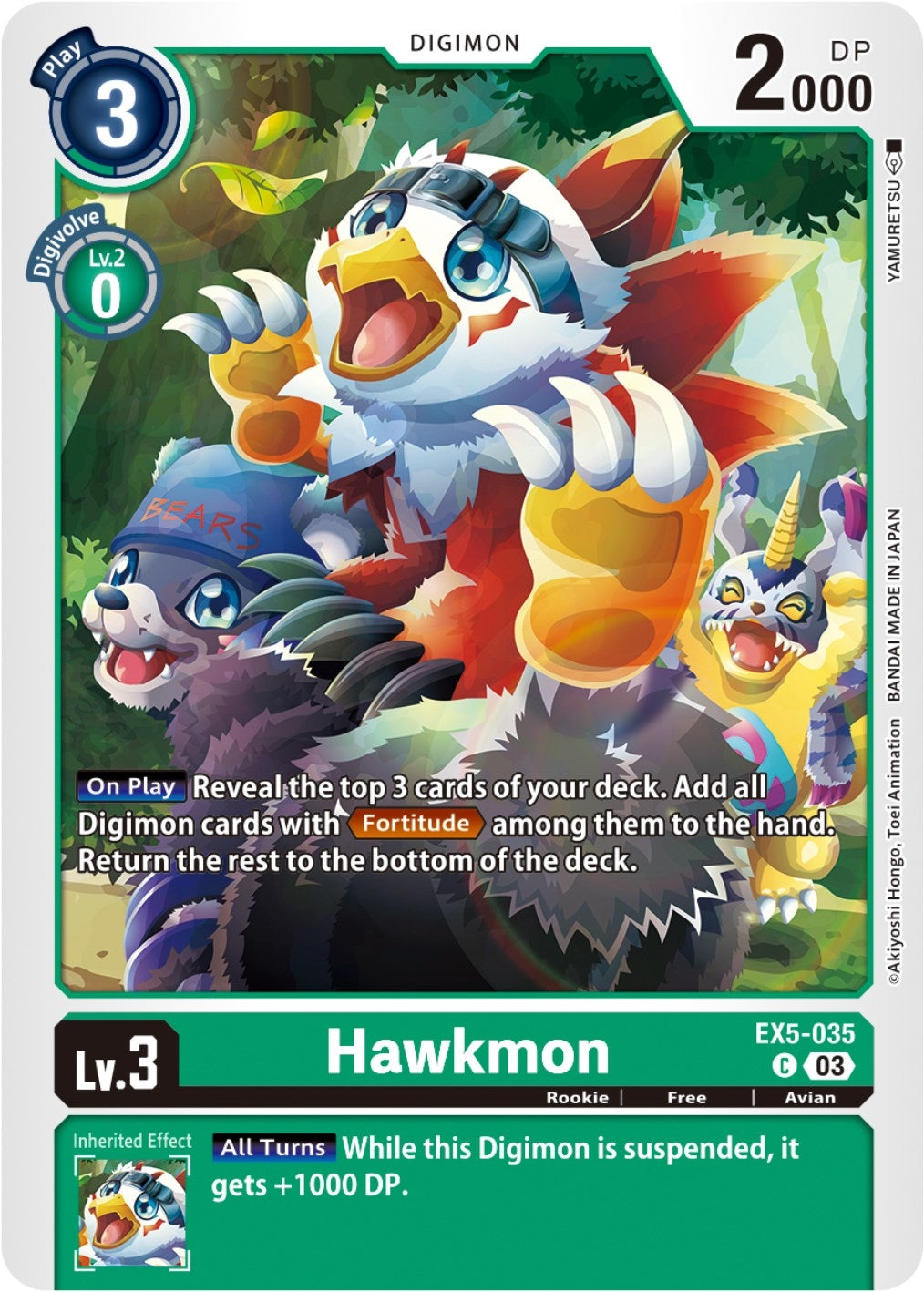 Hawkmon (5035) [EX05] - Digimon Card Game Single