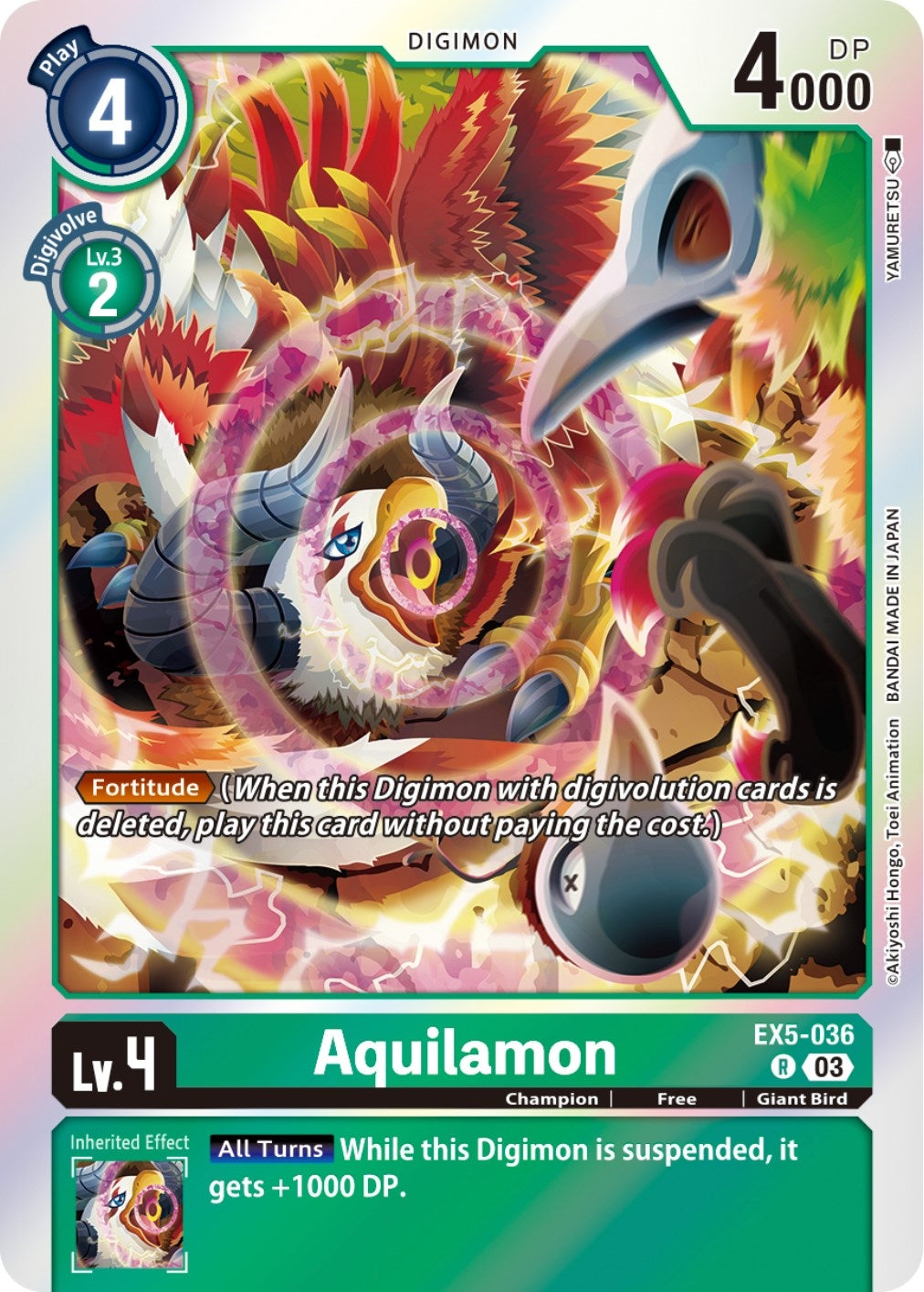 Aquilamon (5036) [EX05] - Digimon Card Game Single