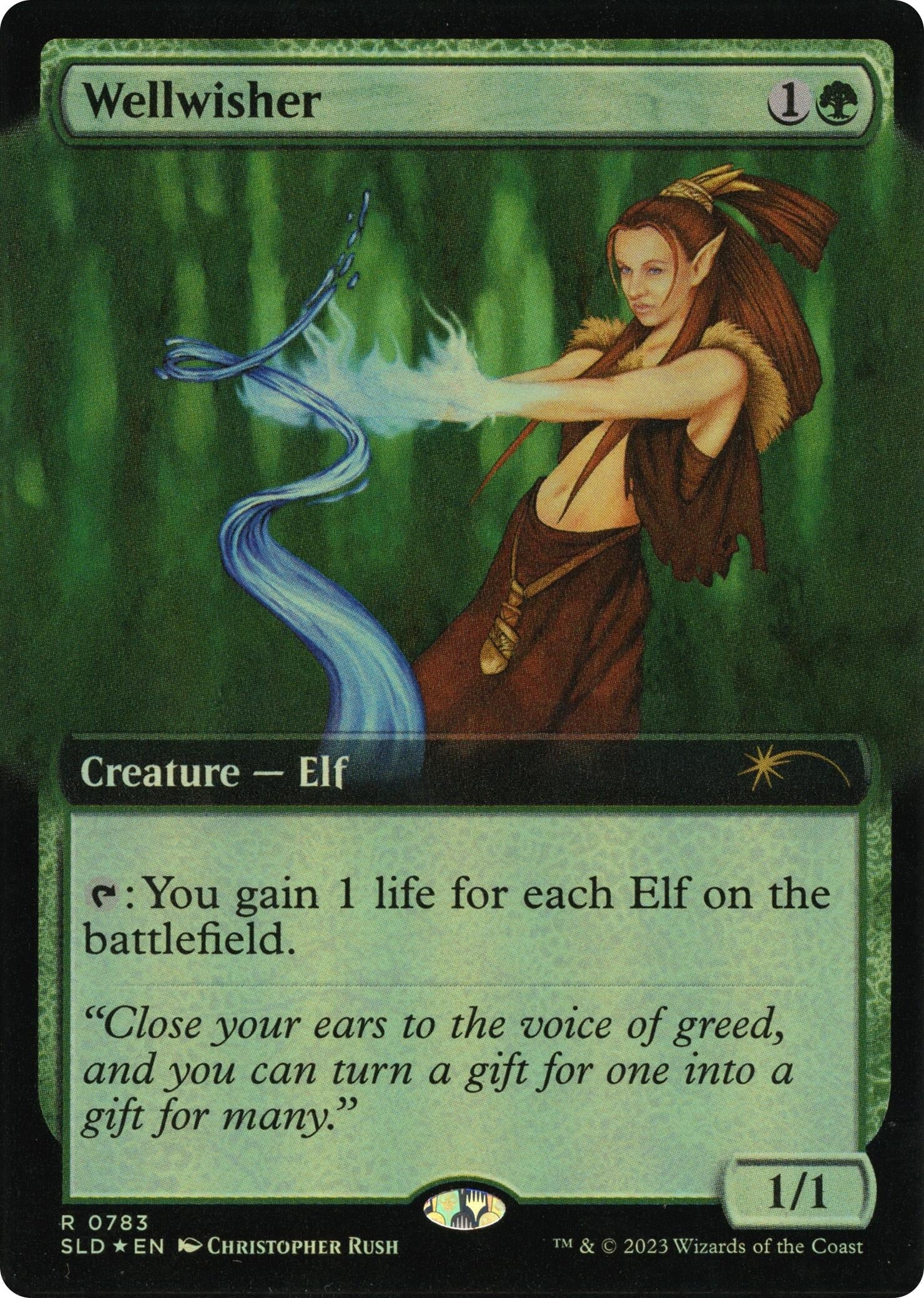 Wellwisher (Extended Art) (783) [SLD] - MTG Single