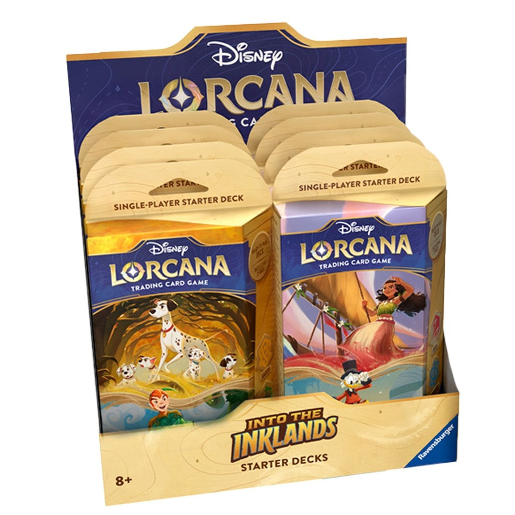 Disney Lorcana: Into the Inklands Starter Deck Display (3) - Disney Lorcana Sealed