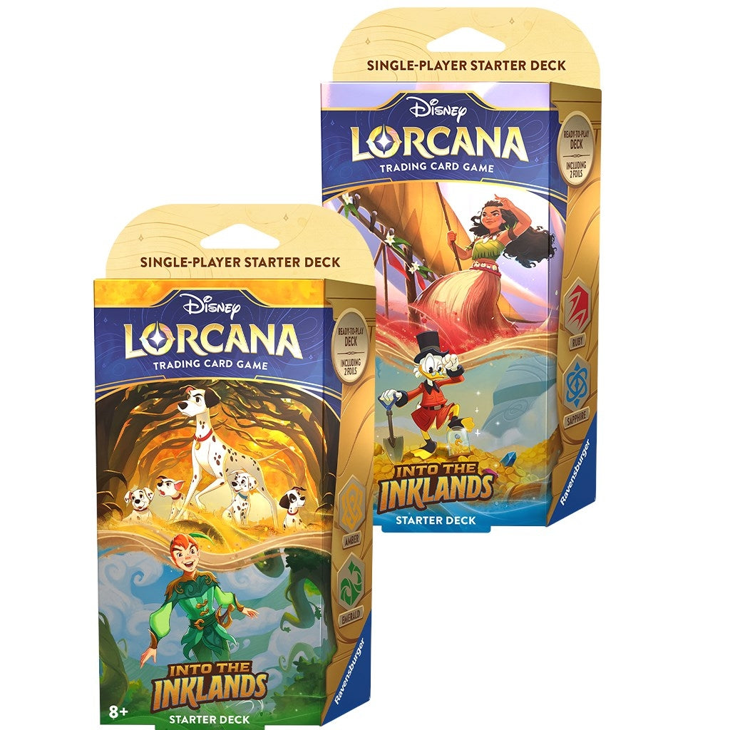 Disney Lorcana: Into the Inklands Starter Deck [Set of 2] (3) - Disney Lorcana Sealed