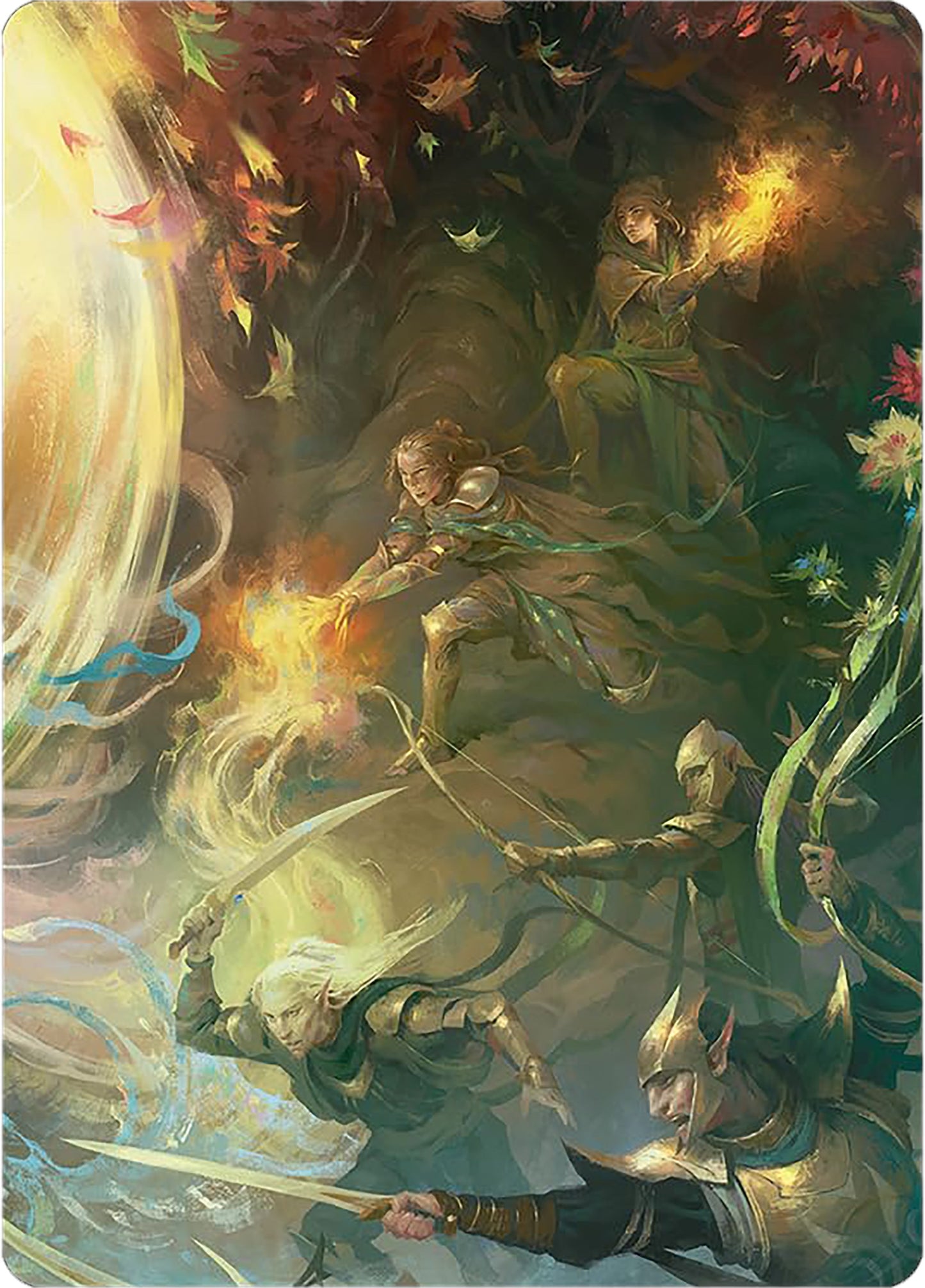 Rally the Galadhrim Art Card (9) [ASLTR] - MTG Single