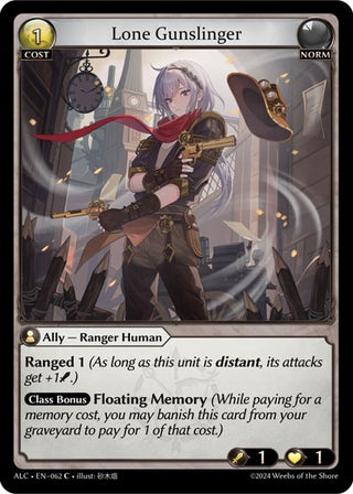 Image for Lone Gunslinger (062) (Alchemical Revolution) - Grand Archive TCG