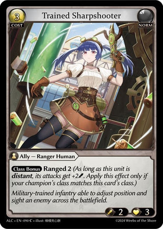 Image for Trained Sharpshooter (090) (Alchemical Revolution) - Grand Archive TCG